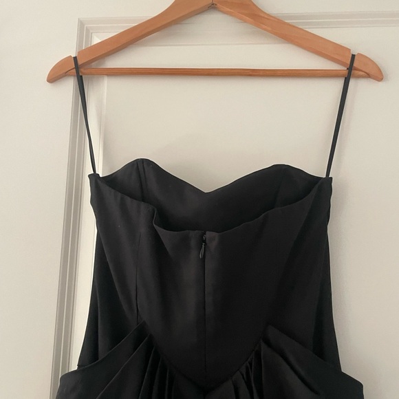 NWT Co Strapless Bustier Corset 100% Cotton Maxi Dress Minimalist Neutral - Picture 5 of 10